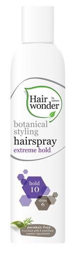 Hairwonder Botanical styling hairspray extra sterke fixatie 300ml
